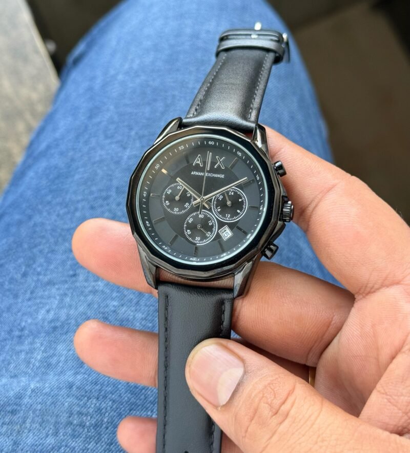 Armani Exchange Spencer Chronograph Black Dial 44mm
