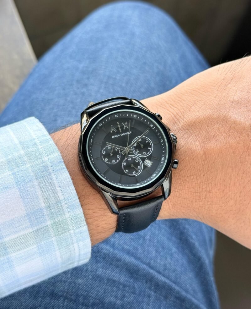 Armani Exchange Spencer Chronograph Black Dial 44mm