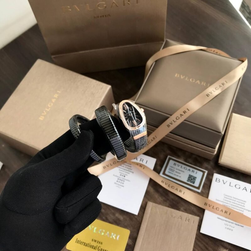 Bvlgari Serpenti Spiga Black Dial 35mm