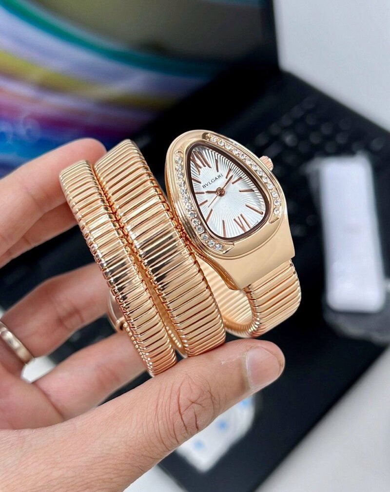 Bvlgari Serpenti Tubogas Rose Gold White Dial Bvlgari Serpenti Tubogas Rose Gold White Dial