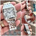 Cartier Santos Dumont Silver White Dial