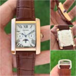 Cartier Tank Chronograph Leather Watch