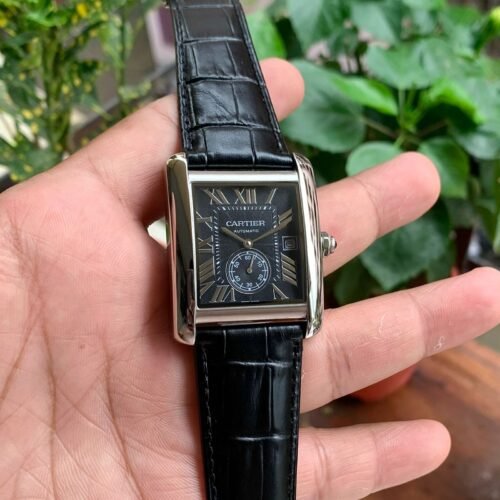 Cartier Tank Mc W5330004 Silver-Black Automatic