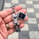 Chanel Paris Silver Black Square Dial