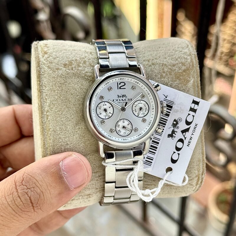 Coach Chronograph Silver White Dial CO14502942
