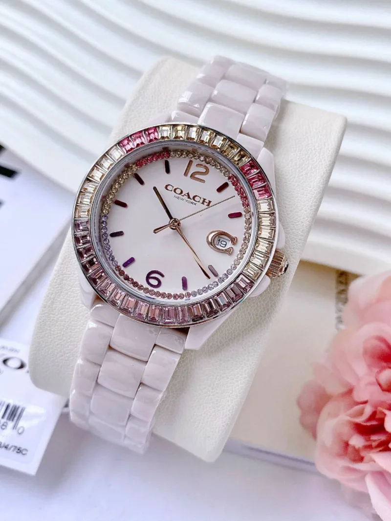 Coach Greyson Diamond White Dial 14504020