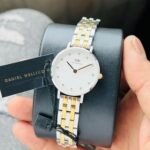Daniel Wellington Petite Lumine Bezel MOP White Dial