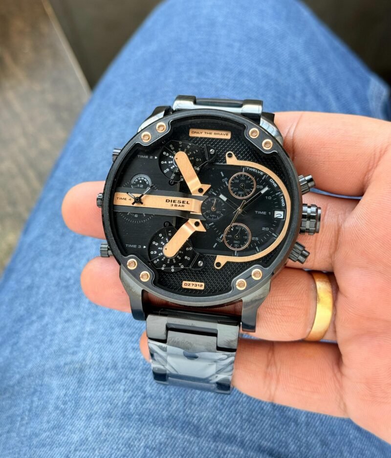 Diesel Big Daddy Chronograph Black Rose Gold Diesel Big Daddy Chronograph Black Rose Gold