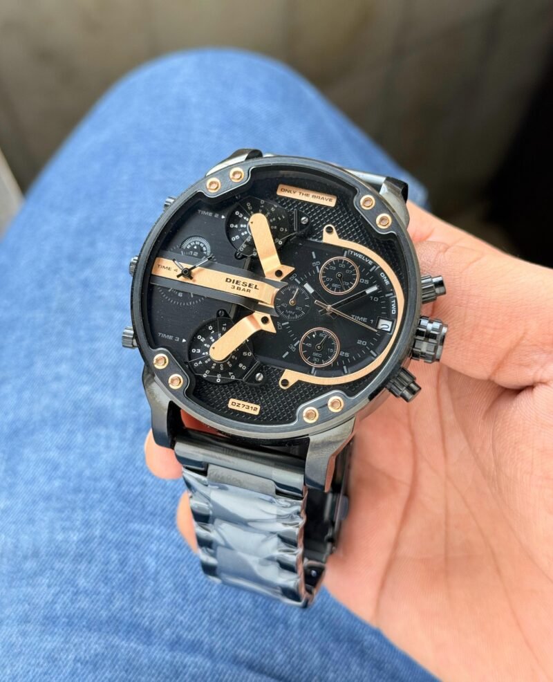 Diesel Big Daddy Chronograph Black Rose Gold Diesel Big Daddy Chronograph Black Rose Gold
