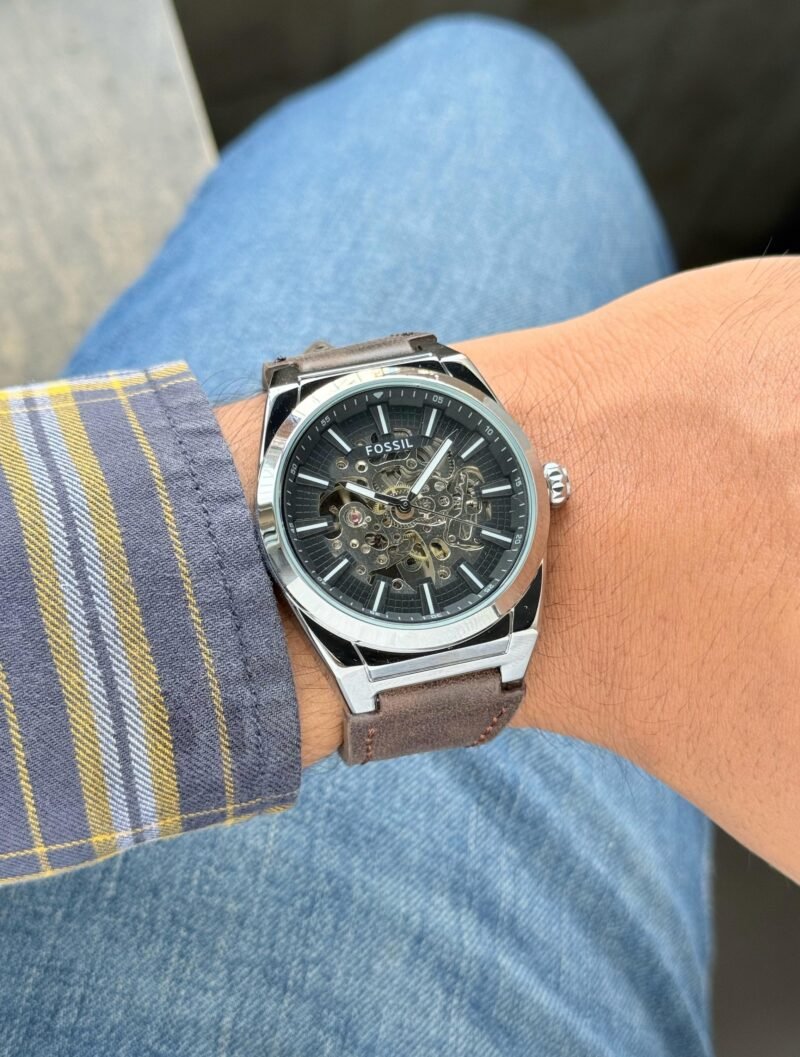 Fossil Everett Grey Skeleton Watch Fossil Everett Grey Skeleton Watch