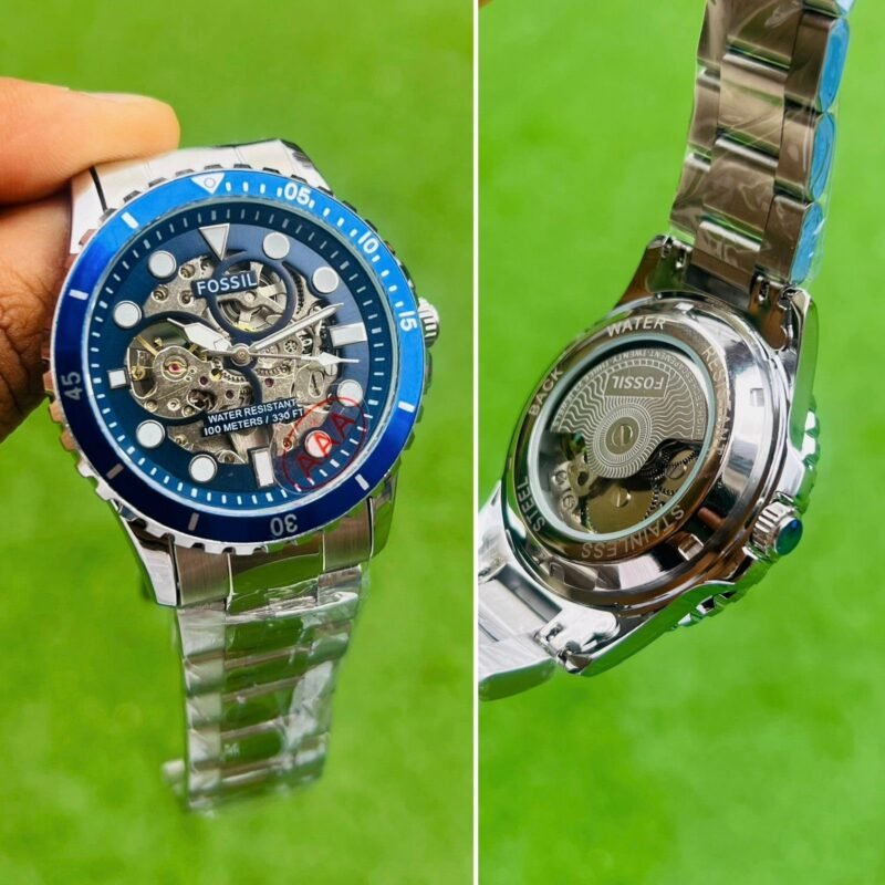 Fossil FB-01 Skeleton Blue Dial Watch Fossil FB-01 Skeleton Blue Dial Watch