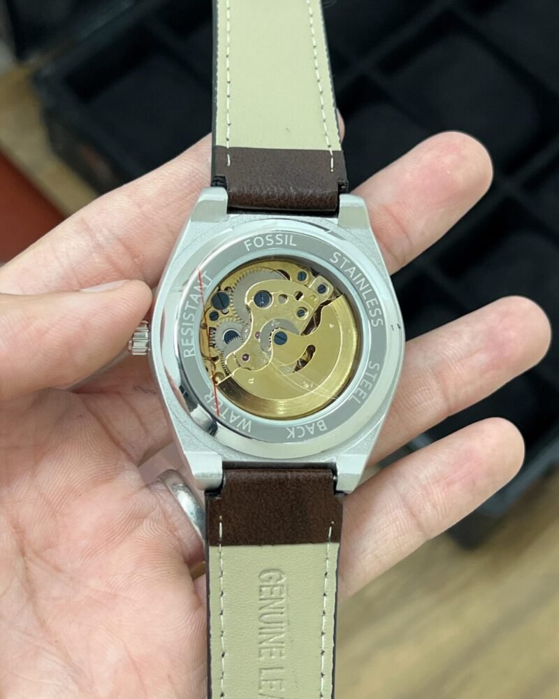 Fossil FSA Mechanical Silver Black Fossil FSA Mechanical Silver Black