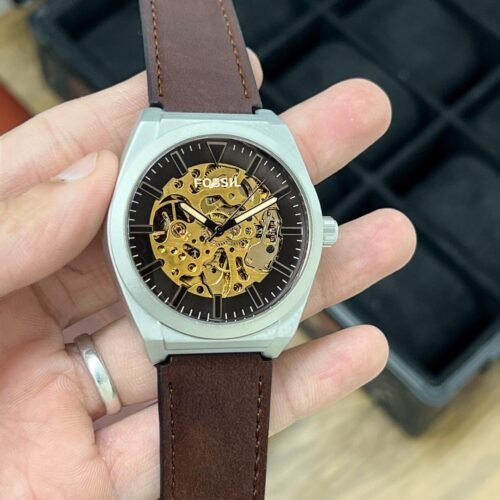 Fossil FSA Mechanical Silver Black