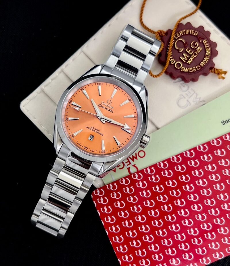 Omega Aqua Terra Orange Automatic Watch Omega Aqua Terra Orange Automatic Watch