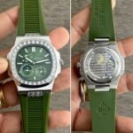 Patek Philippe Nautilus Diamond Bezel Green Dial