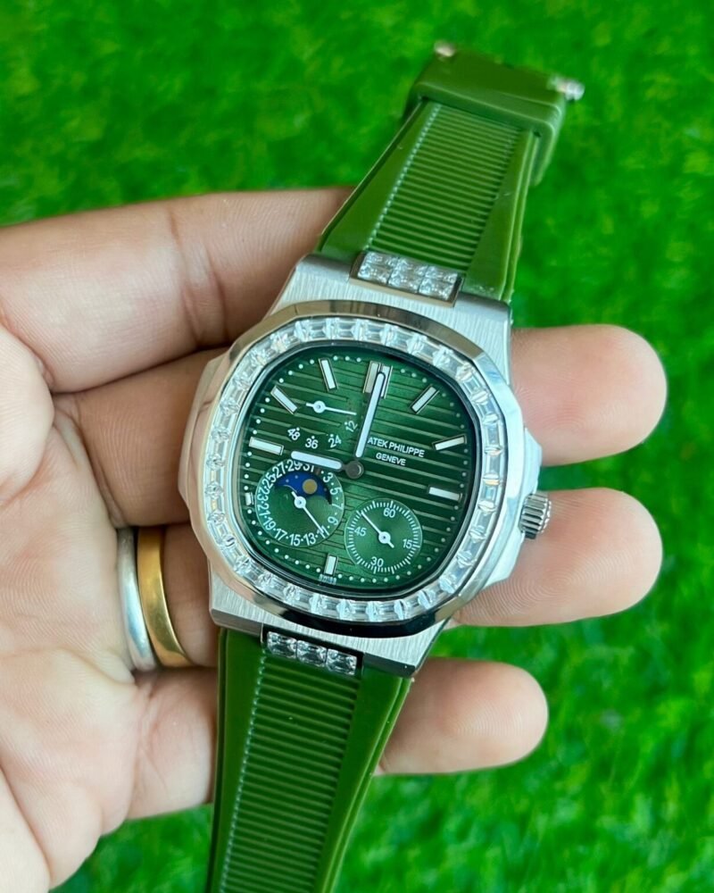 Patek Philippe Nautilus Diamond Bezel Green Dial