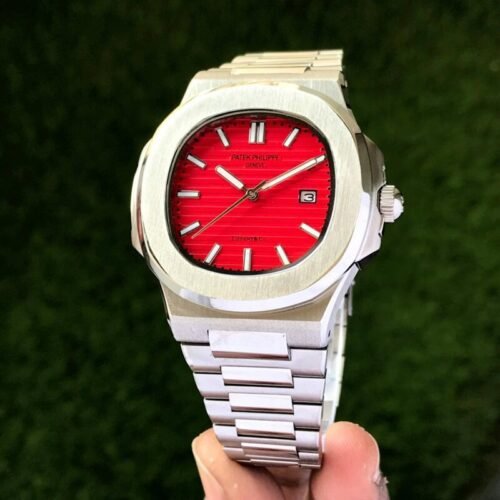 Patek Philippe Nautilus Red Dial Quartz