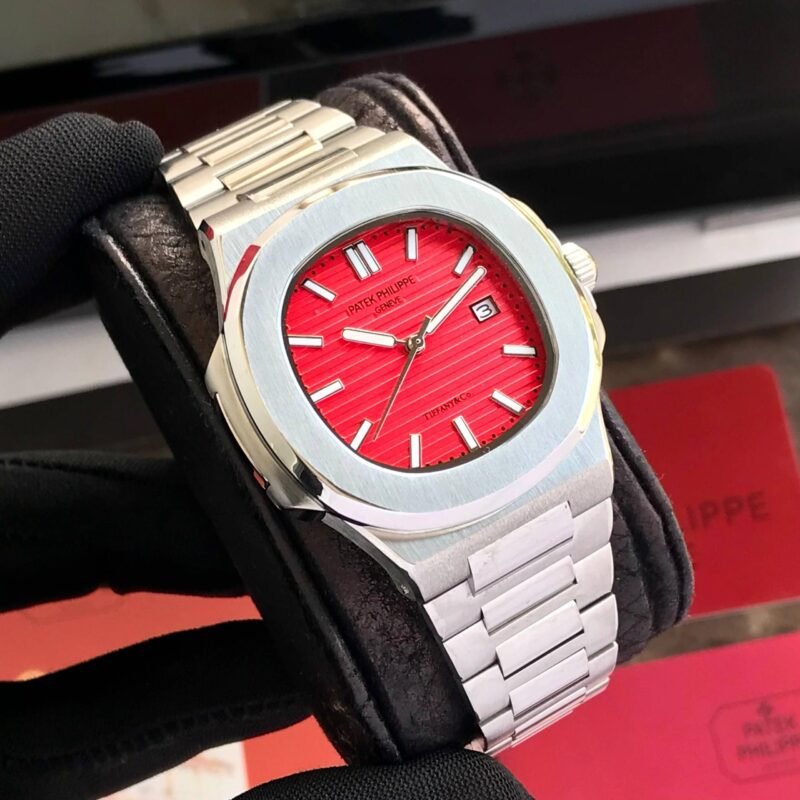 Patek Philippe Nautilus Red Dial Quartz Patek Philippe Nautilus Red Dial Quartz