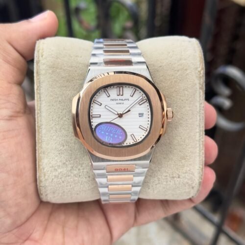 Patek Philippe Nautilus Rose Gold White Dial