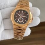 Patek Philippe Nautilus Rosegold Brown Dial Moonphase