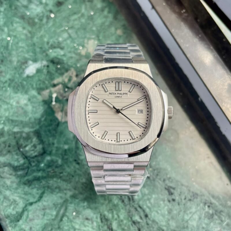 Patek Philippe Nautilus Silver White Watch