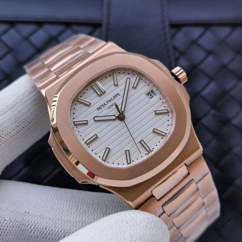 Patek Philippe Nautilus White Dial Watch Patek Philippe Nautilus White Dial Watch