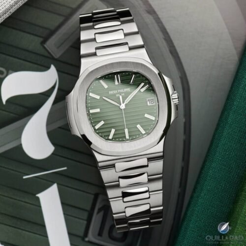 Patek Philippe Silver Green Watch