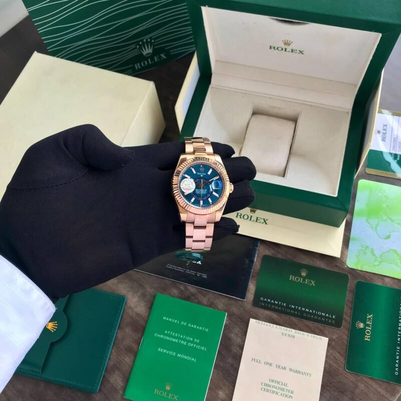 Rolex Sky Dweller Rosegold Blue Dial YZ