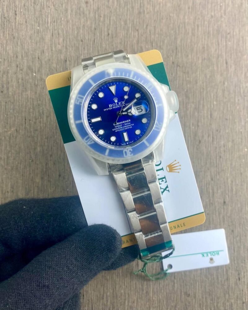 Rolex Submarine Silver Blue Semi ETA 3235