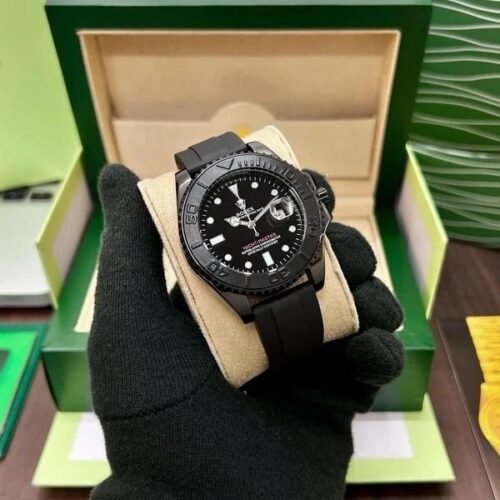 Rolex Yacht Master Oysterflex Black Quartz