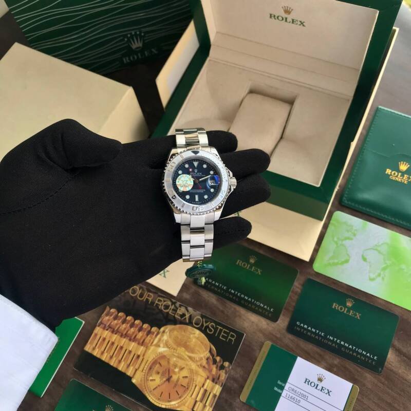 Rolex Yacht Master Silver Blue Dial YZ Rolex Yacht Master Silver Blue Dial YZ