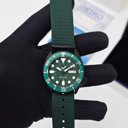 Seiko 5 Sports Nato Strap Green Dial