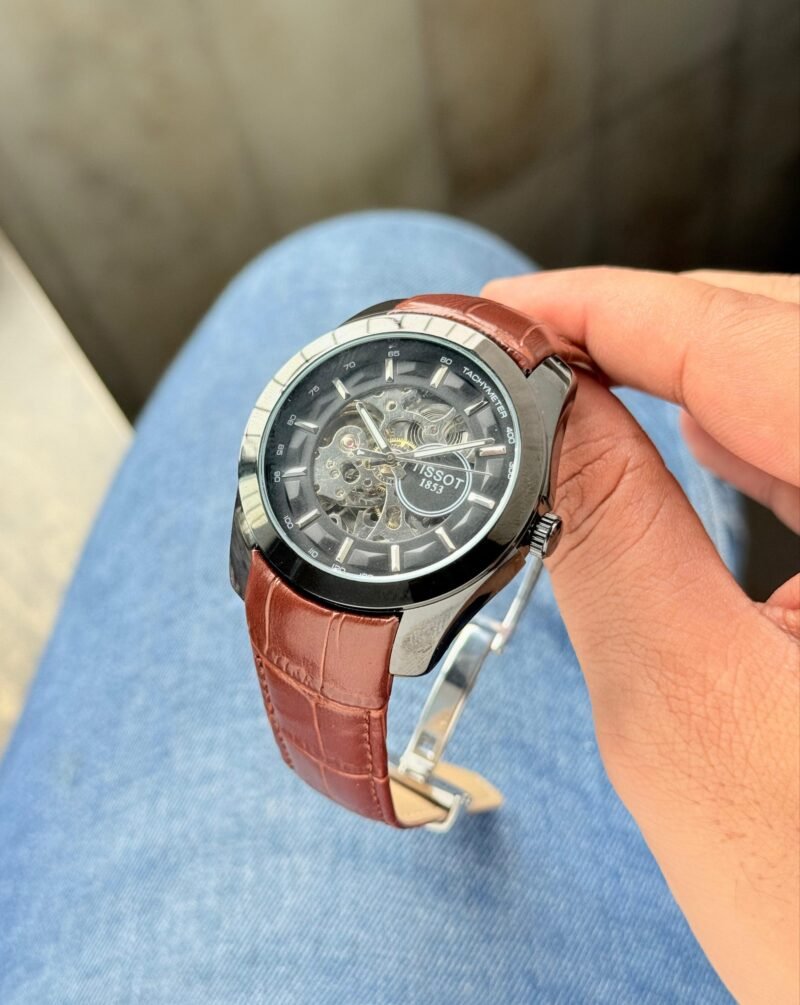 Tissot Automatic Open Heart Leather Strap