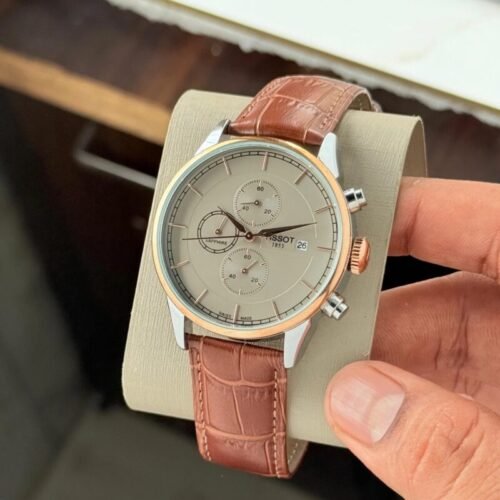 Tissot Casual Grey Dial Leather Strap