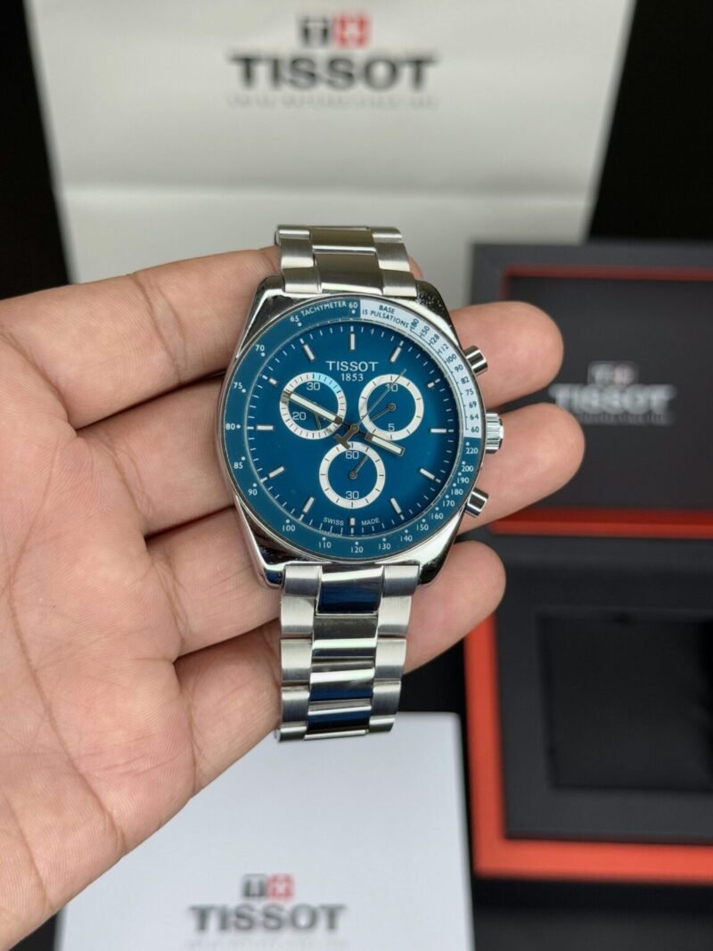 Tissot PR516 Silver Blue Watch