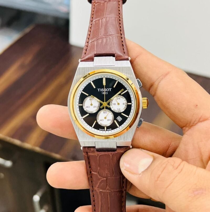 Tissot PRX Chronograph Chroco Leather Strap Tissot PRX Chronograph Chroco Leather Strap