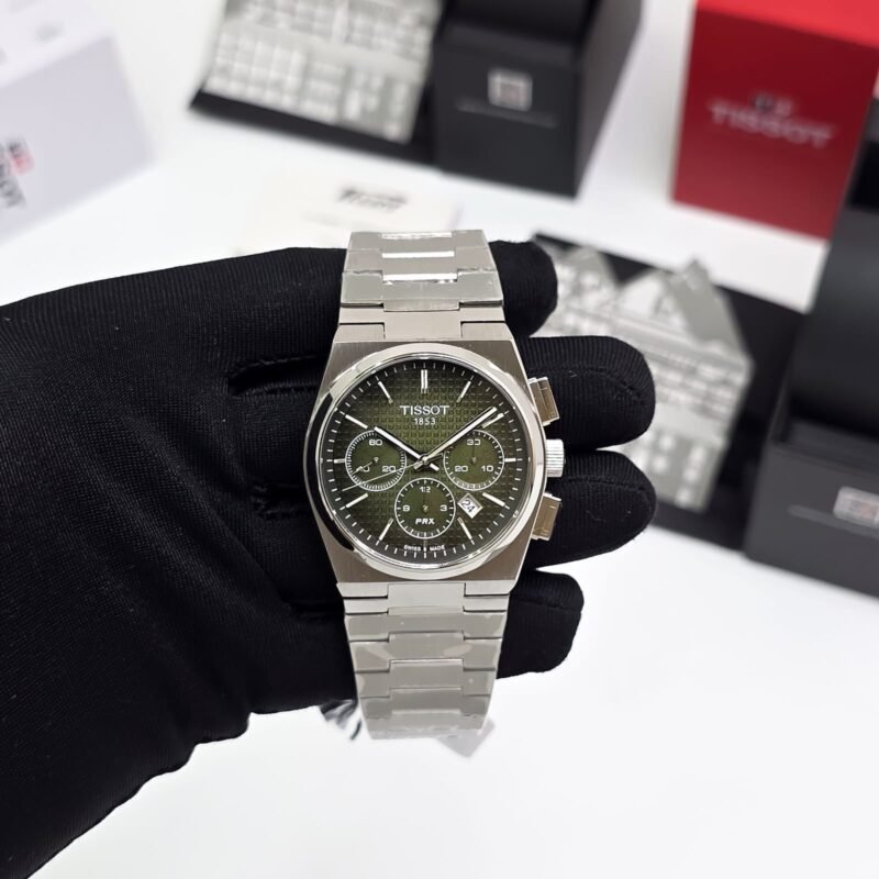 Tissot PRX Chronograph Green Watch
