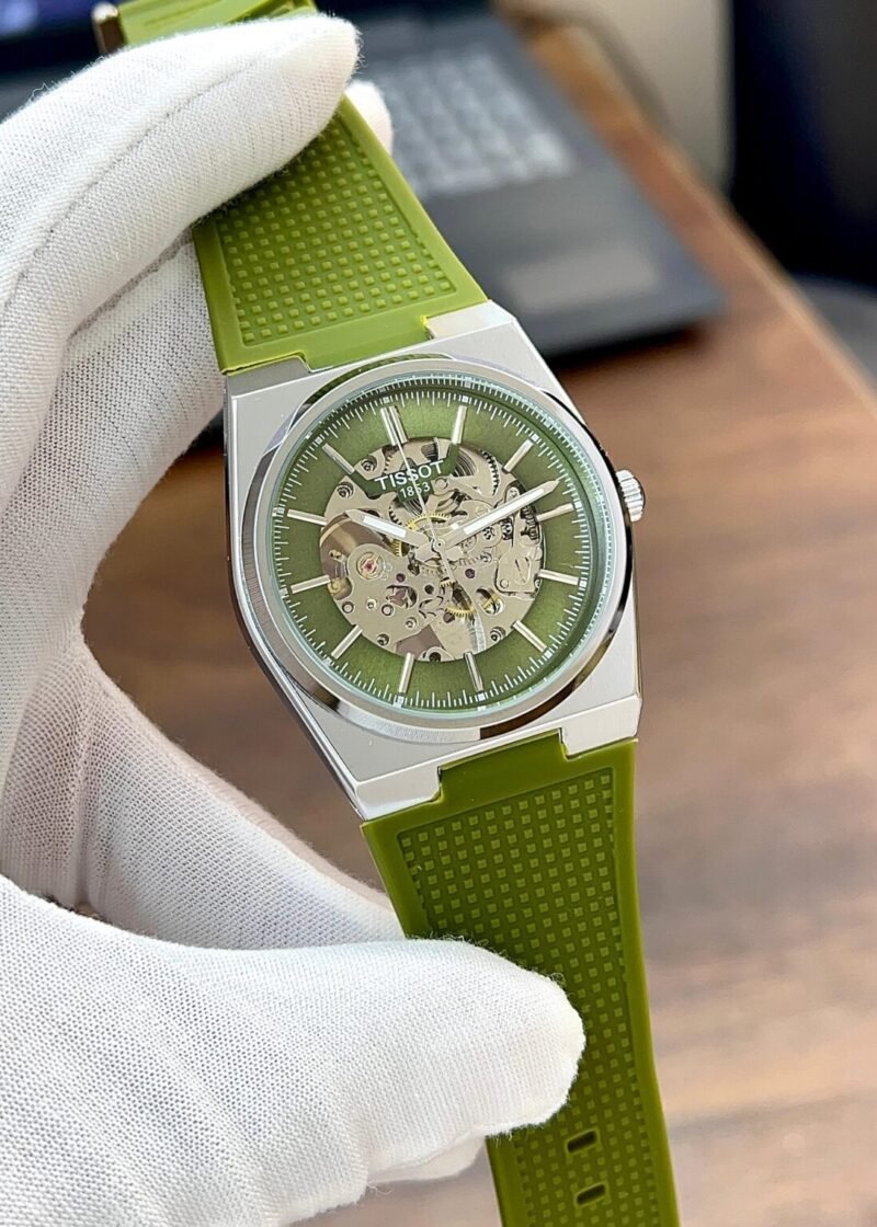 Tissot PRX Skeleton Green Watch