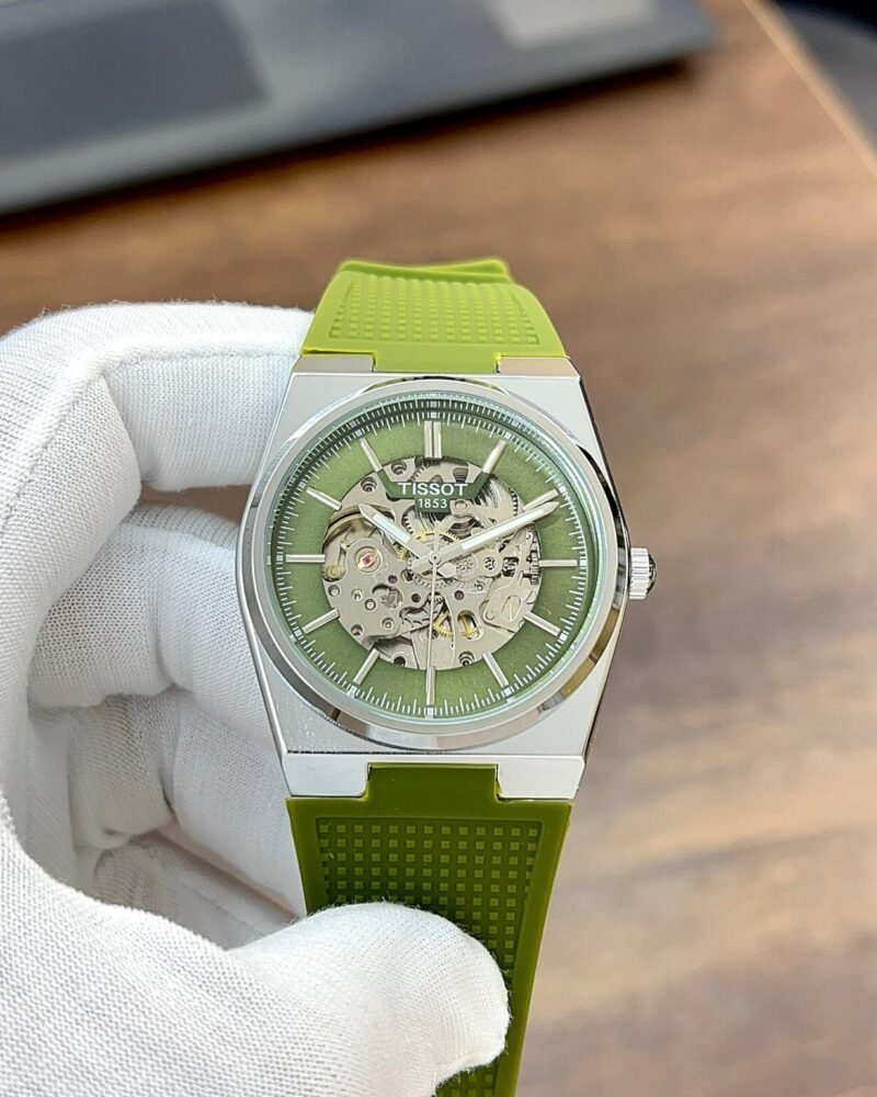Tissot PRX Skeleton Green Watch