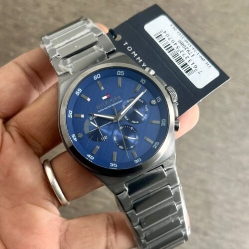Tommy Hilfiger Dexter Silver Blue Dial 46mm