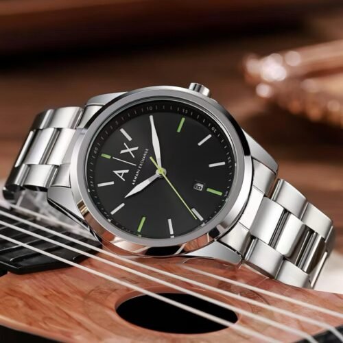 Armani Exchange AX2856 Silver And Black Dial 43mm