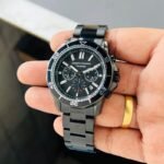 Armani Exchange Spencer Chrono Black Dial 44mm