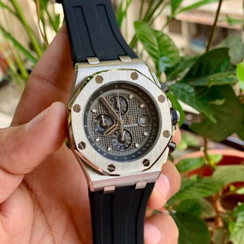 Audemars Piguet Chronograph Silver Bezel Case Quartz