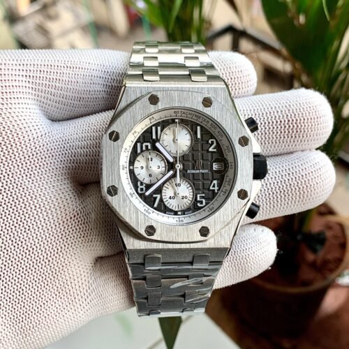 Audemars Piguet RO Offshore Chrono Silver Bezel Chain