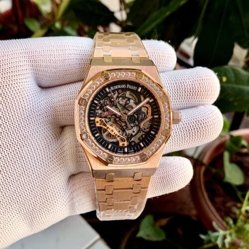 Audemars Piguet Royal Oak Double Balance Rosegold Diamond Bezel
