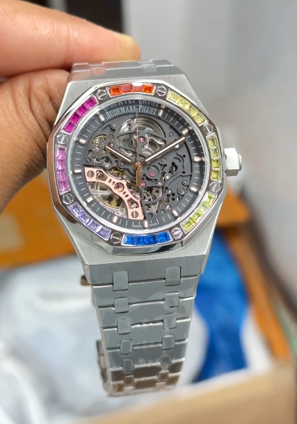 Audemars Piguet Royal Oak Open-Worked Silver Rainbow