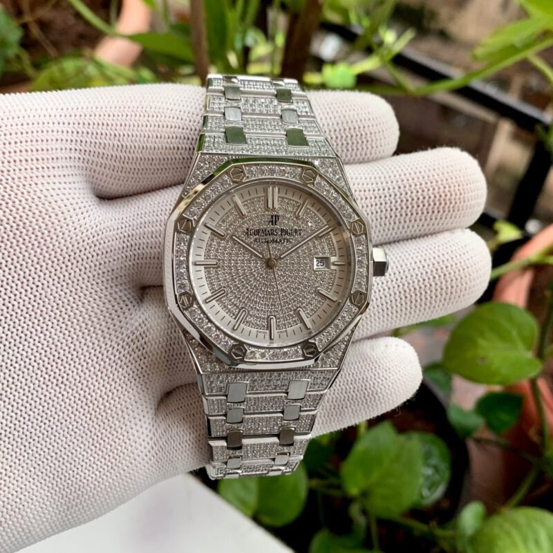 Audemars Piguet Royal Oak Silver Full Diamond Dial