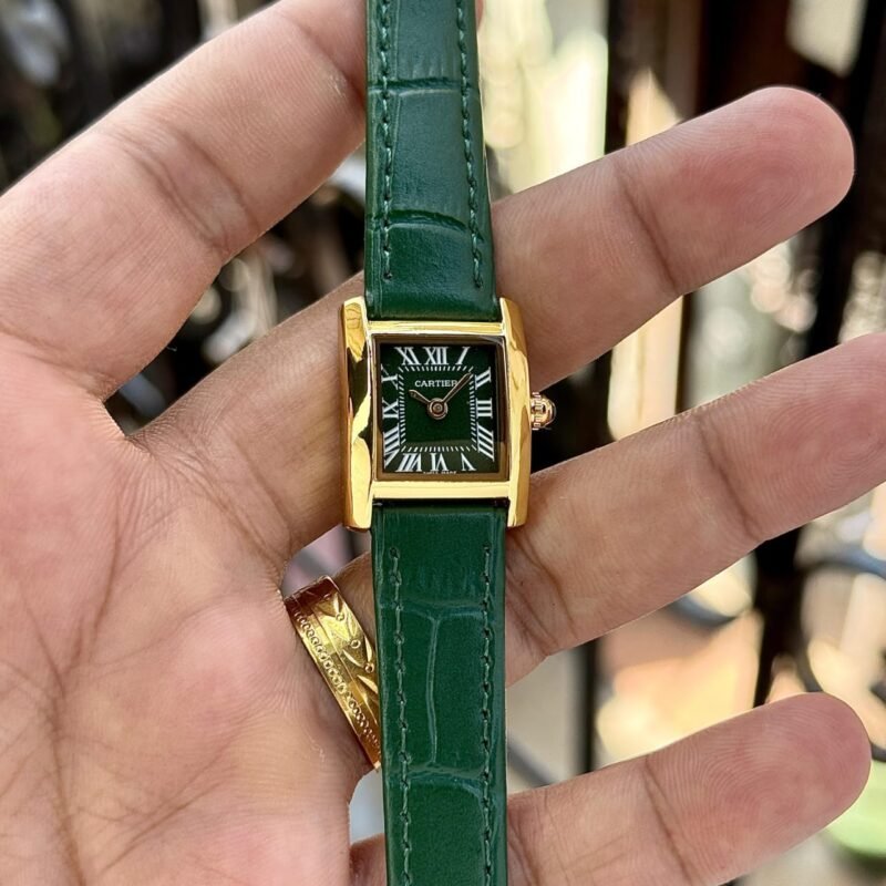 Cartier Mini Classic Square Dial Green