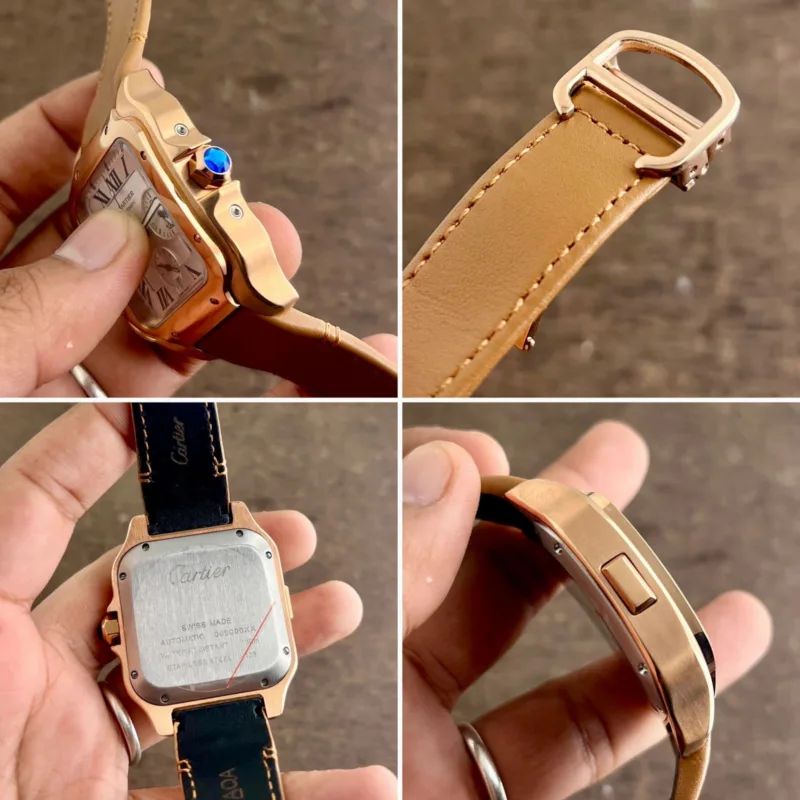 Cartier Santos Chronograph White Dial