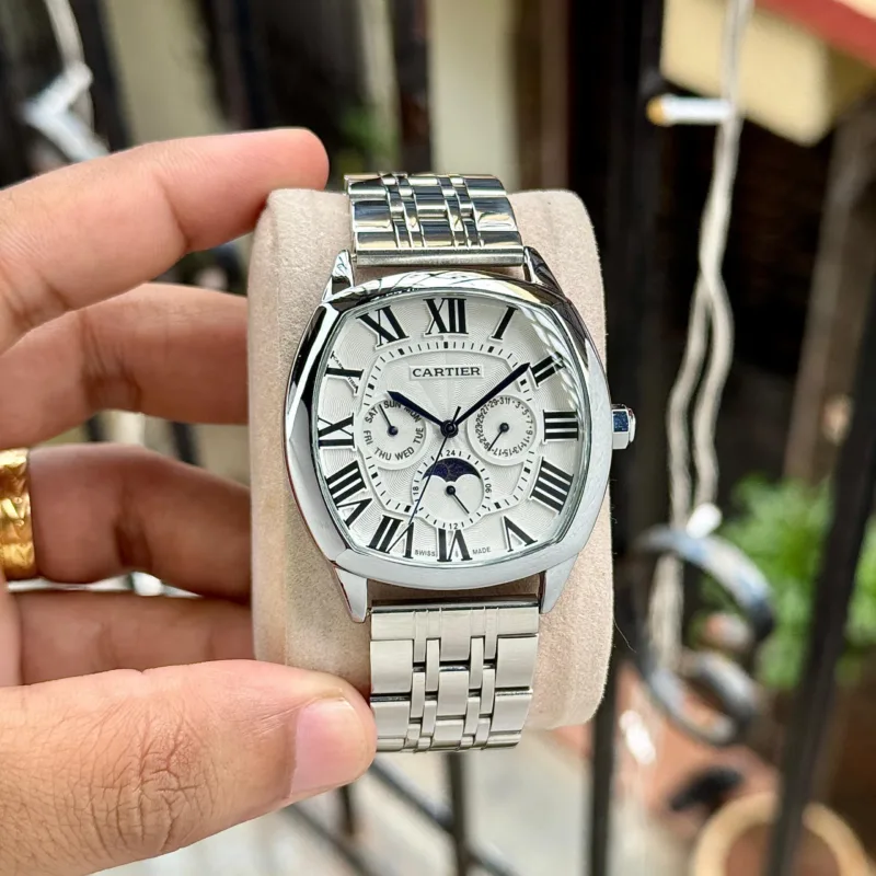 Cartier Santos De Full White